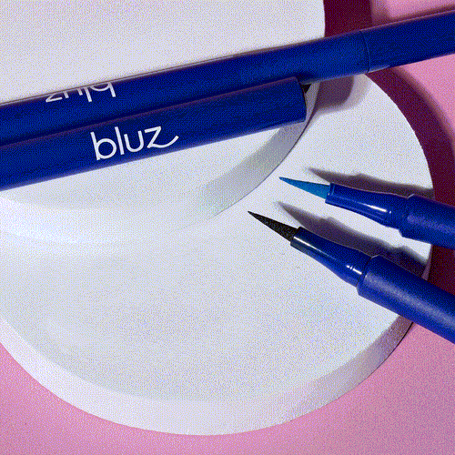 Kit Caneta Delineadora para Olhos Bluz  1,2ml - c/ as 2 cores
